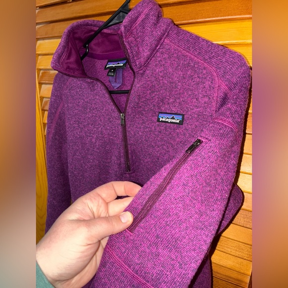 Patagonia Better Sweater Quarter Zip Pink/Purple/Mauve - womens size medium - Picture 5 of 7